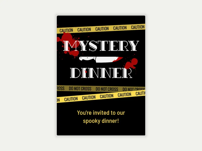 Mystery Dinner - featured - Invitation