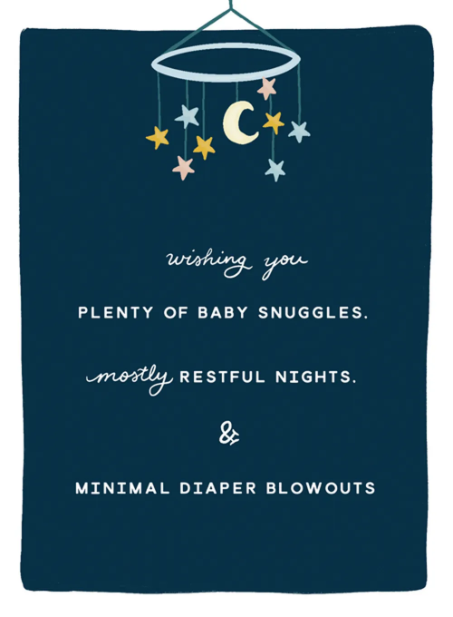 Mostly Restful - baby_shower_cards - Card