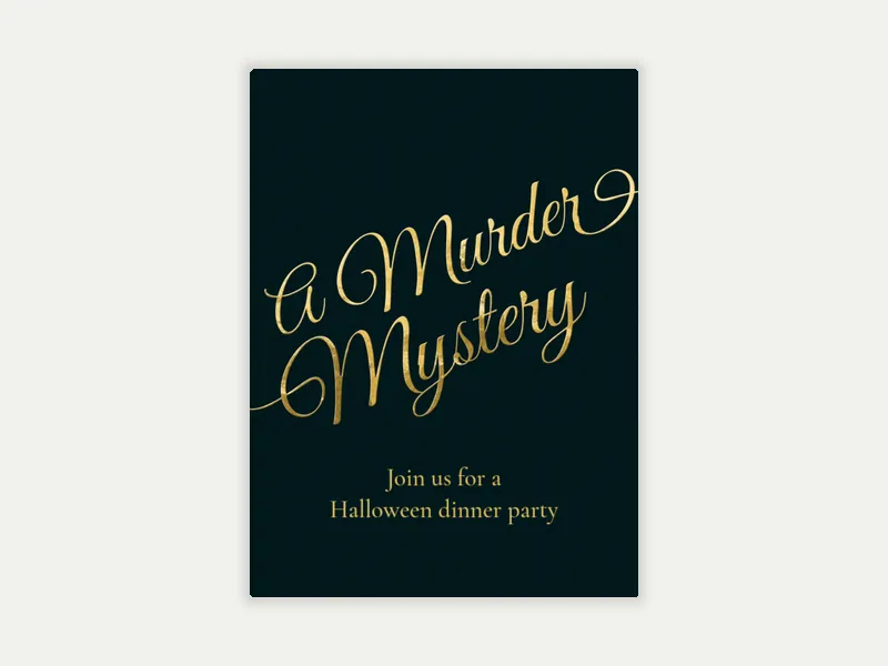 Murder Mystery - featured - Invitation