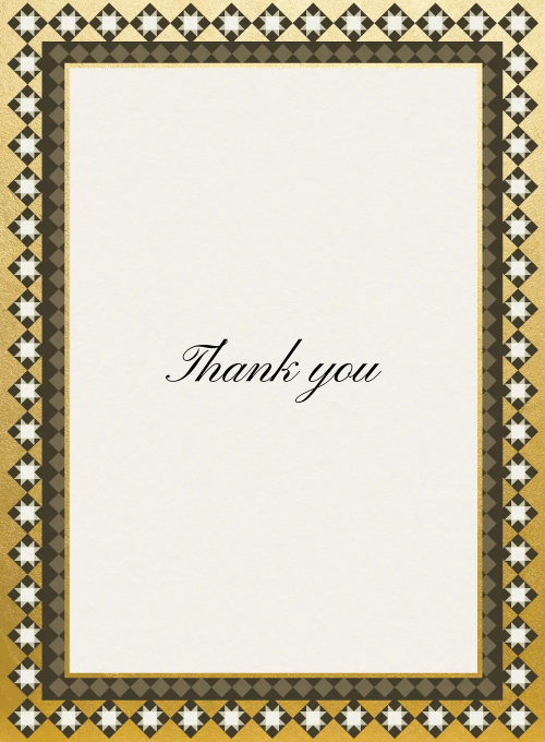 Garden Medallion - thankyou_cards - Card