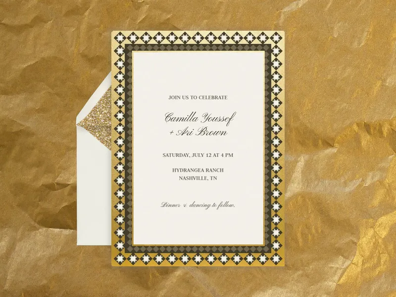 Garden Medallion - indian_wedding - Invitation