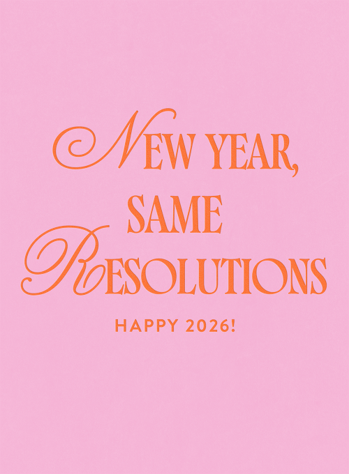 New Year, Same Resolutions - new_years_cards - Card