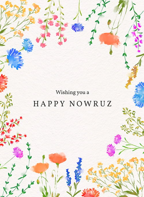 Nowruz Spring Florals - new_years_cards - Card
