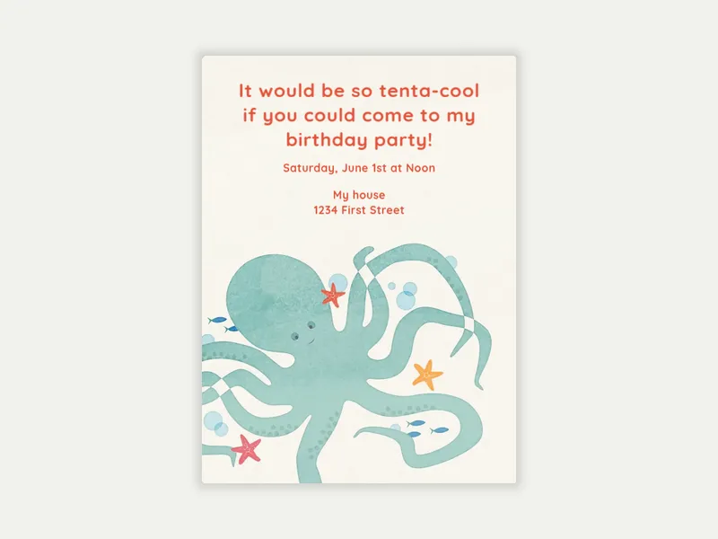 Octopus - featured - Invitation