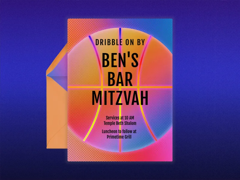 Neon Sports - bar_bat_mitzvah - Invitation