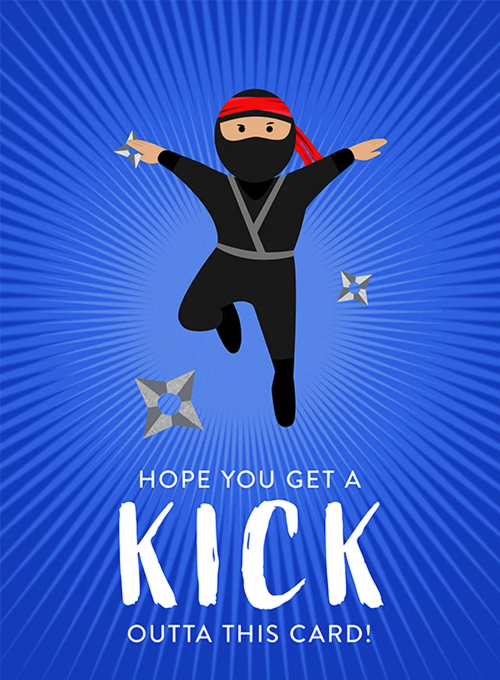 Ninja Party - birthday_cards - Card