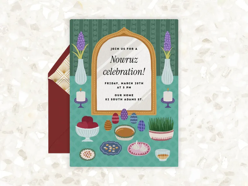Nowruz Feast - nowruz - Invitation