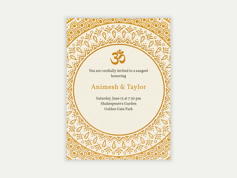 Mandala Wedding - featured - Invitation
