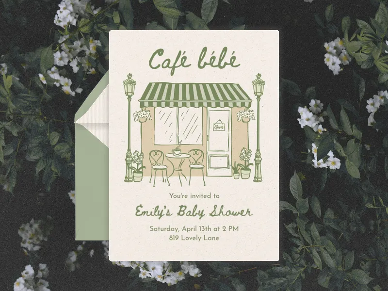 Outdoor Café - sip_and_see - Invitation