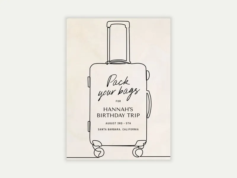 On The Go - trips_getaways - Invitation