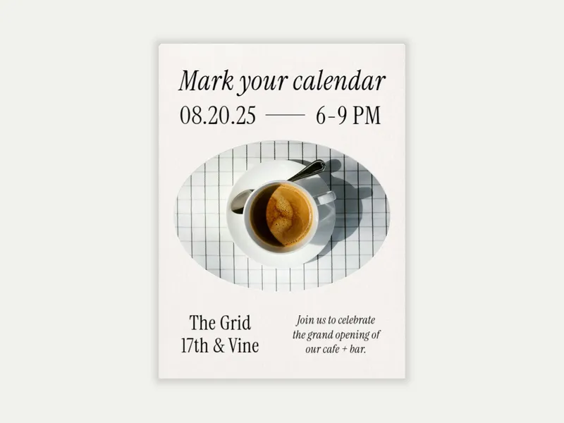 Oval View (Photo) - launch_parties_grand_openings - Invitation