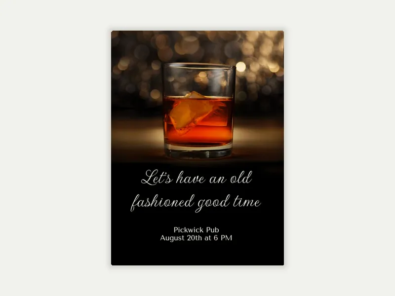 On the Rocks - 70th_birthday - Invitation