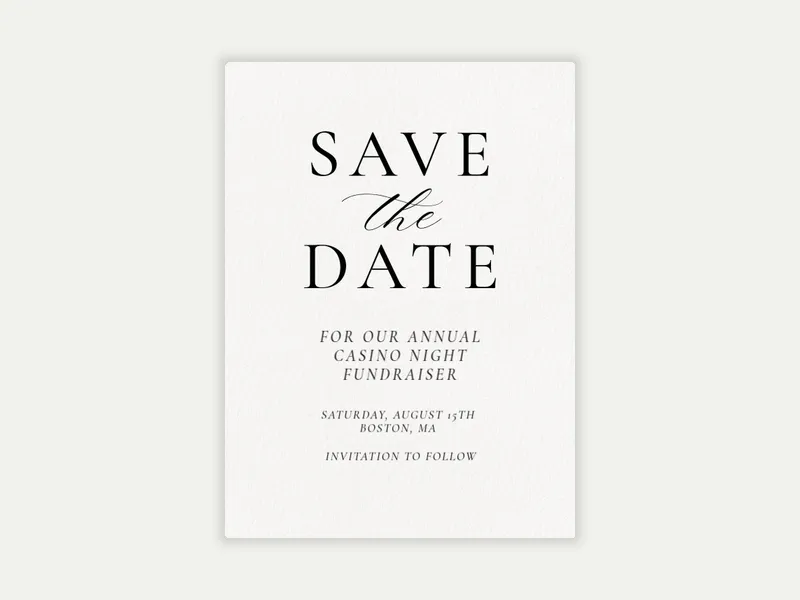 Foil Paper Hearts - Save the Date - business_save_the_date - Invitation