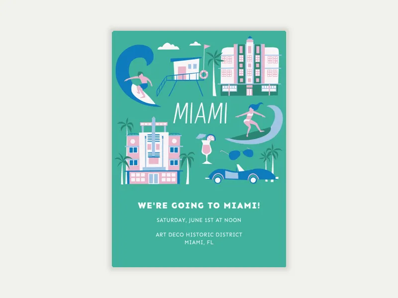 Miami Getaway - trips_getaways - Invitation