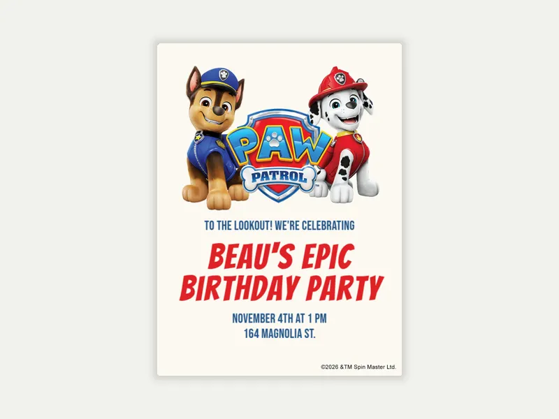 PAW Patrol™: Lookout Fun - paw_patrol - Invitation