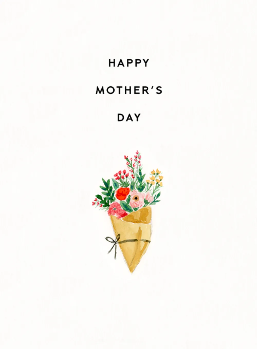 Paper-Wrapped Bouquet - mothers_day_cards - Card
