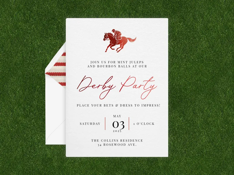 Off to the Races - derby_day - Invitation