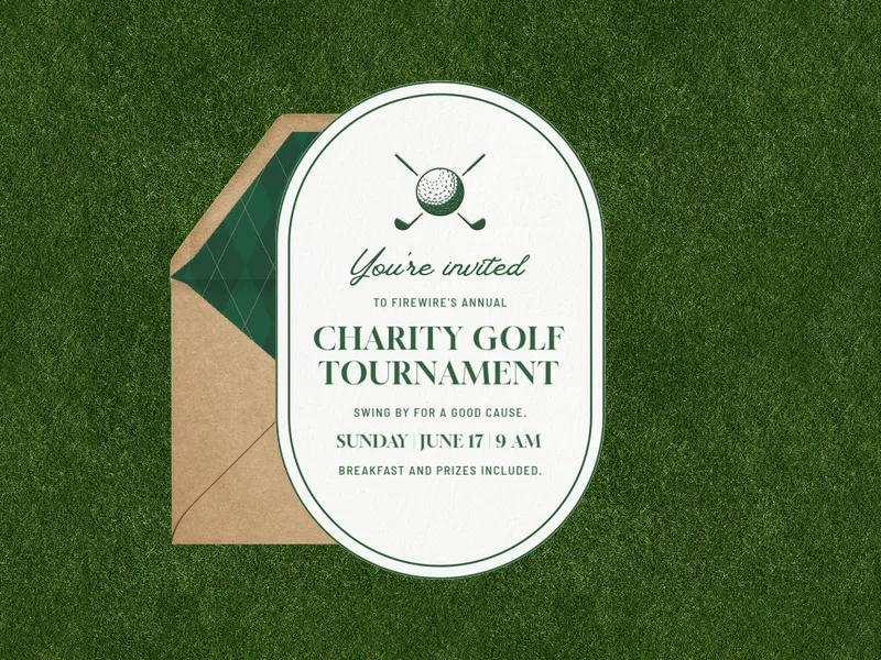 On Par - sports - Invitation