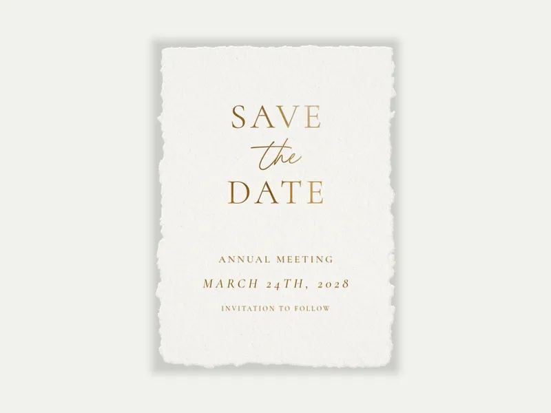 Gold on Paper - Save the Date - business_save_the_date - Invitation