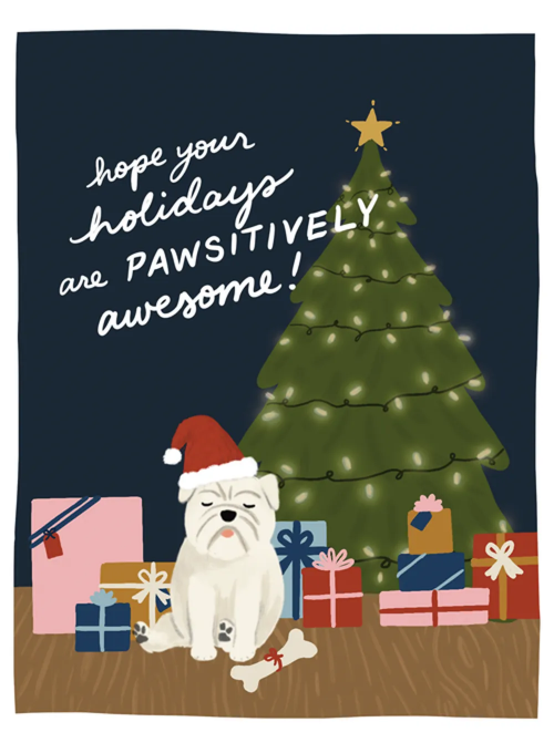Pawsitively Awesome - christmas_cards - Card