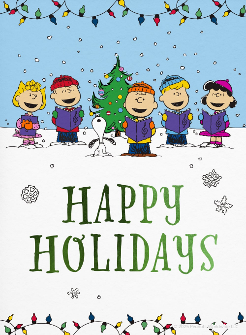 PEANUTS®: Caroling Friends - christmas_cards - Card
