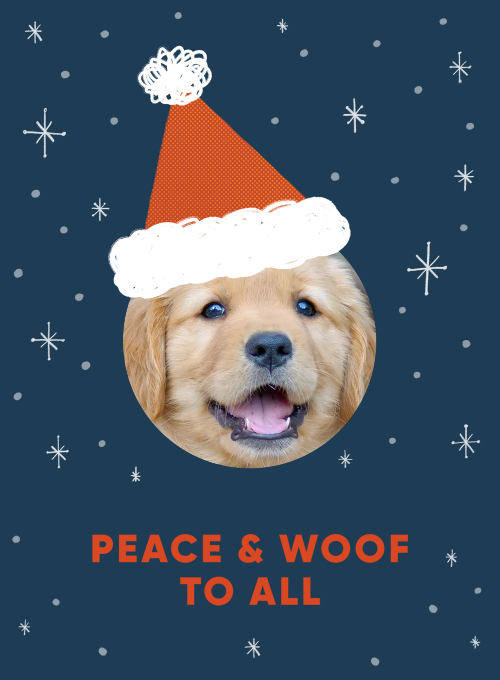 Peace & Woof (Photo) - design_your_own_cards - Card