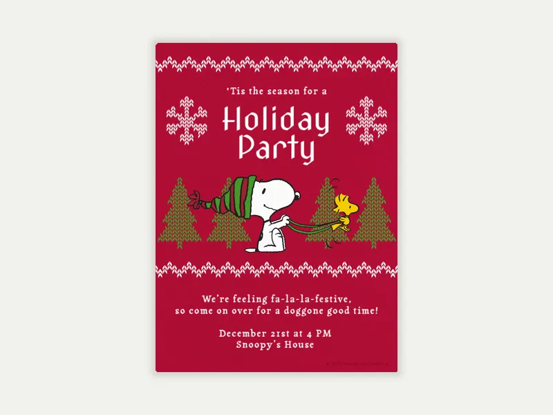 PEANUTS®: Cozy Sweater - featured - Invitation