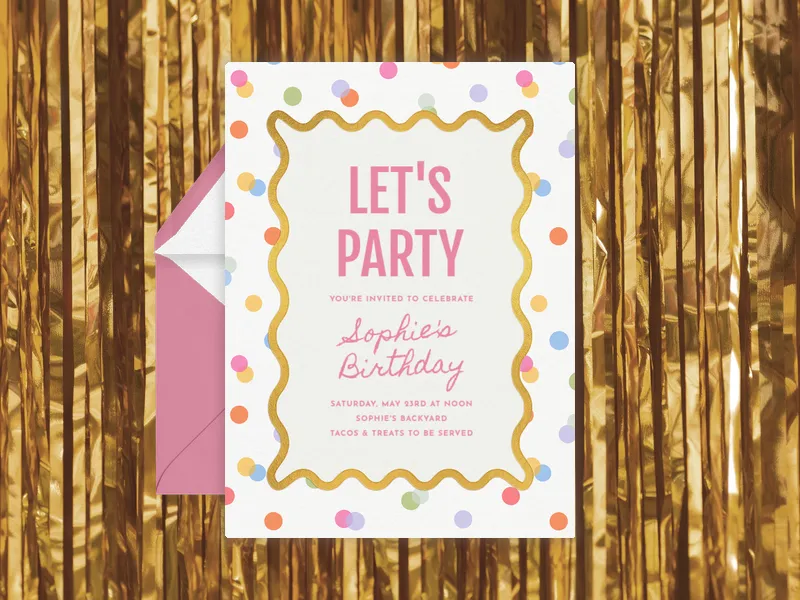 Playful Polka - 30th_birthday - Invitation