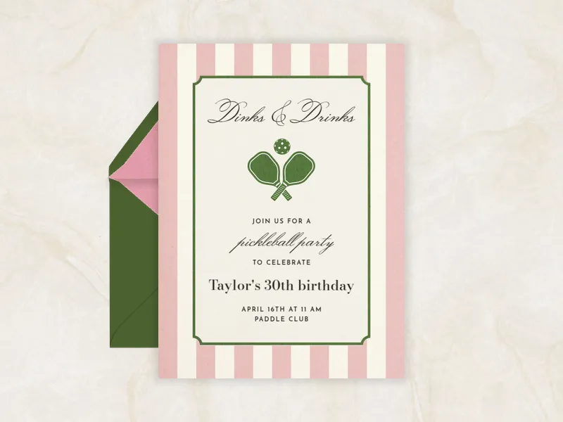 Pickleball Party - birthday_foradults - Invitation