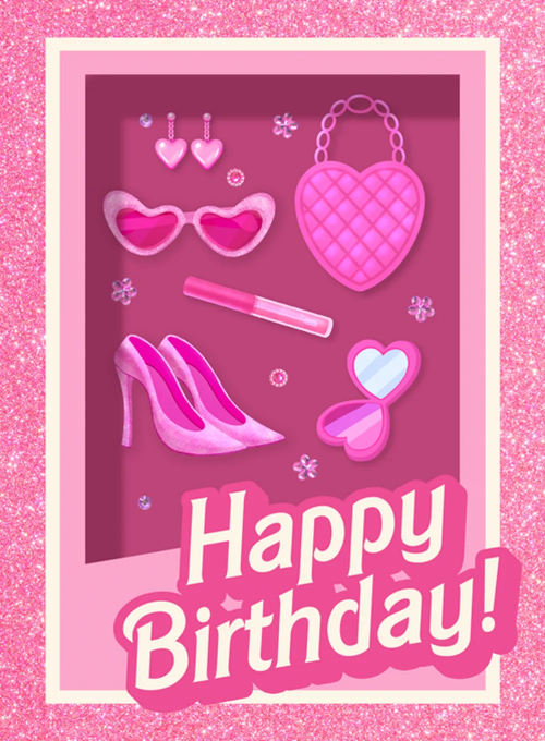 Perfectly Pink - birthday_adults_cards - Card