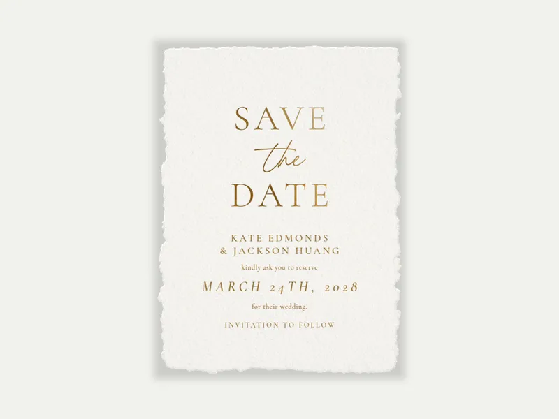 Gold on Paper - Save the Date - save_the_date - Invitation