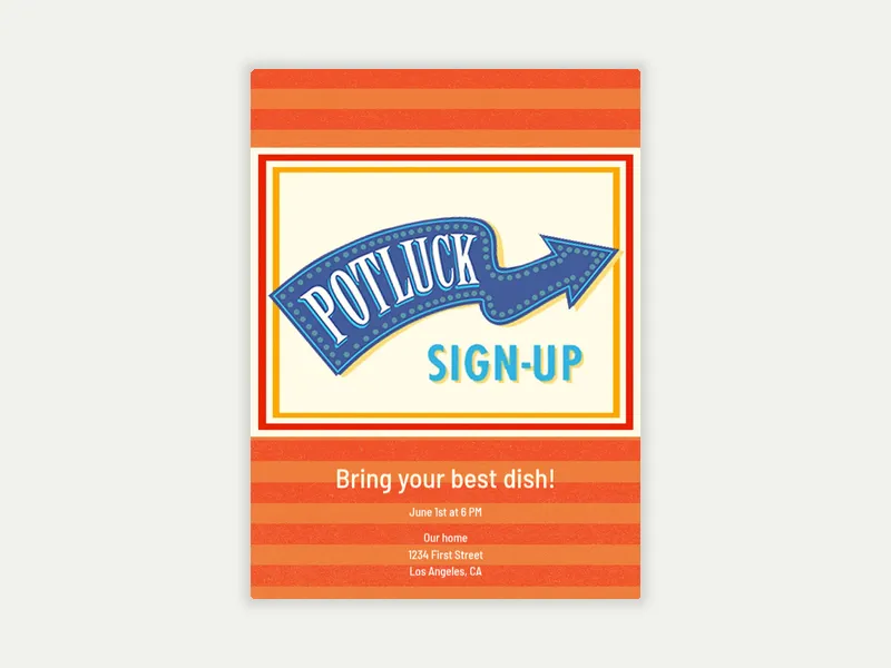 Potluck SignUp - potluck - Invitation
