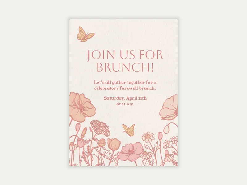 Poppy Print - post_wedding_brunch - Invitation
