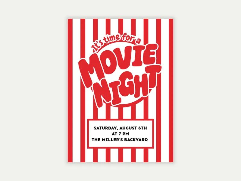 Popcorn Palooza - viewing_party - Invitation