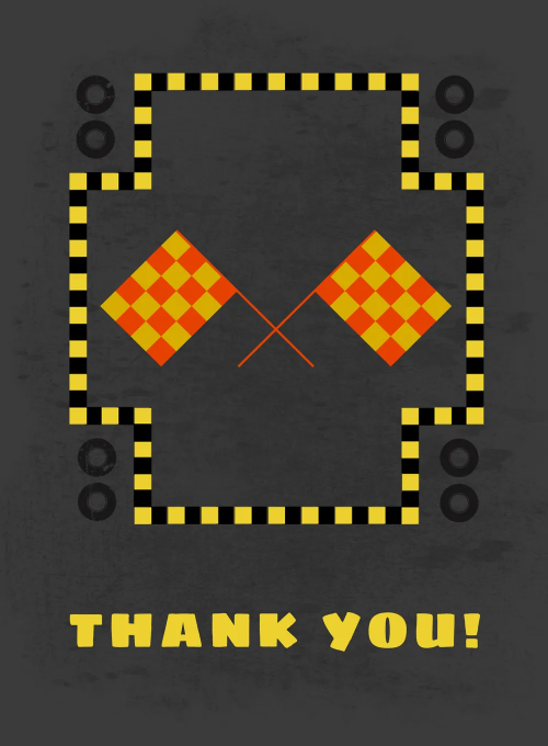 Race Track Thank You - thankyou_cards - Card