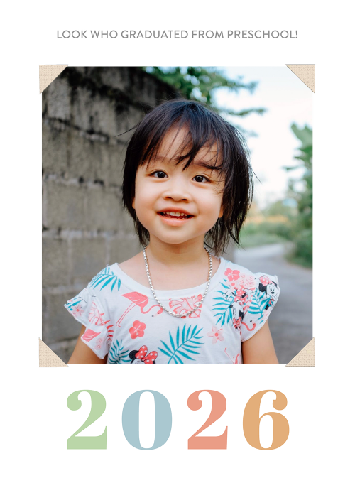 Preschool Grad (Photo) - announcement_cards - Card
