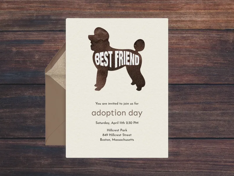 Pet Silhouette - pet_party - Invitation