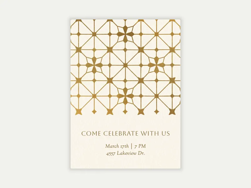 Ramadan Star Mosaic - ramadan - Invitation