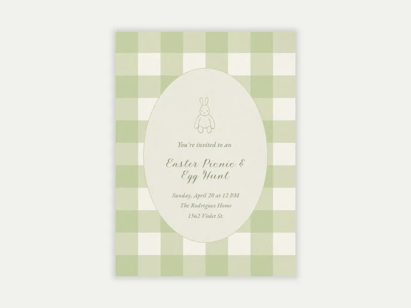 Precious Bun Bun - easter - Invitation