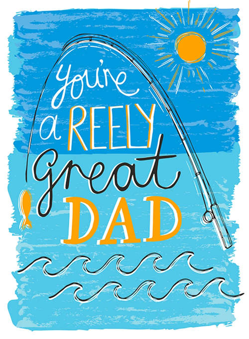 Reely Great Dad Father's Day - fathers_day_cards - Card