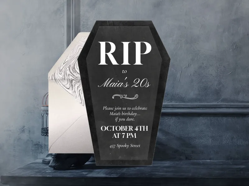 Rest In Party - 30th_birthday - Invitation