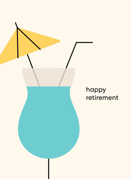 Retirement Cheers - retirement_cards - Card
