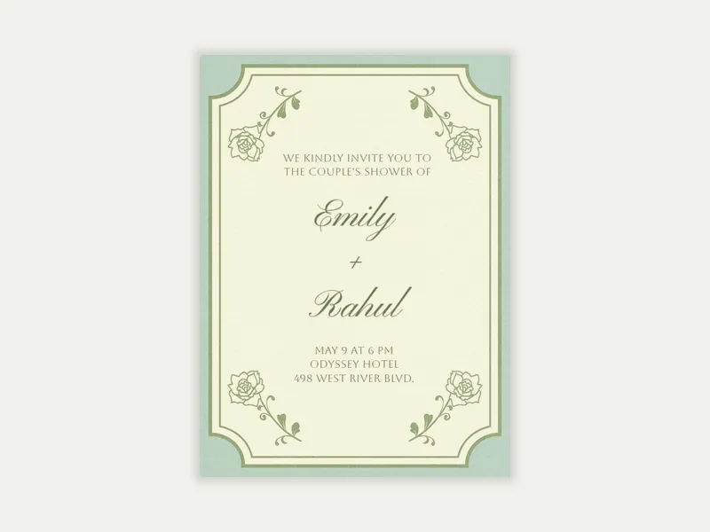 Rosy Celebration - wedding - Invitation