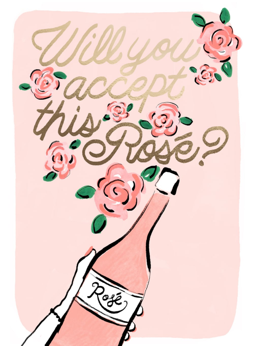 Rosé, Please - sending_love_cards - Card