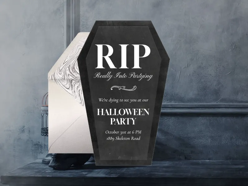 Rest In Party - halloween - Invitation
