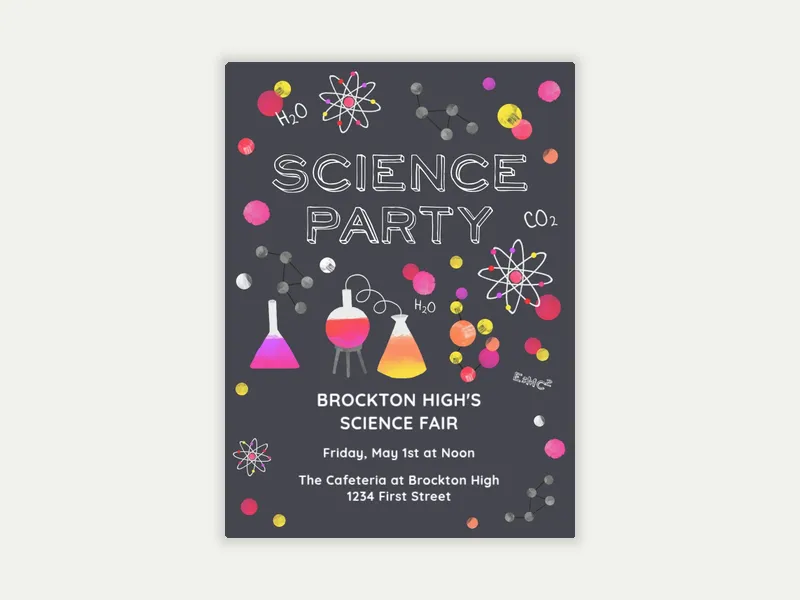 Science Experiment - kids_activities - Invitation
