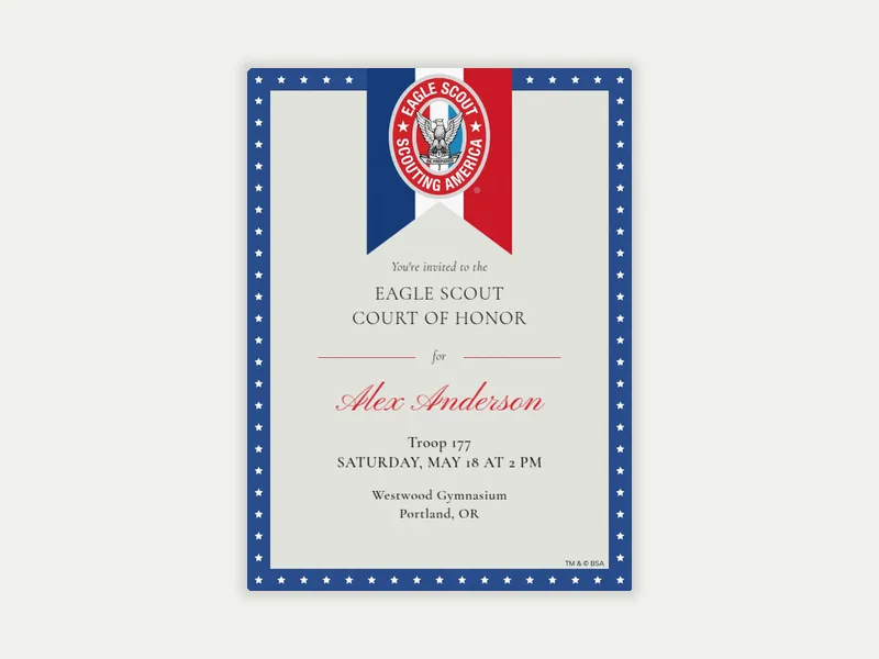 Scouting America: Eagle Scouts - boy_scouts_of_america - Invitation