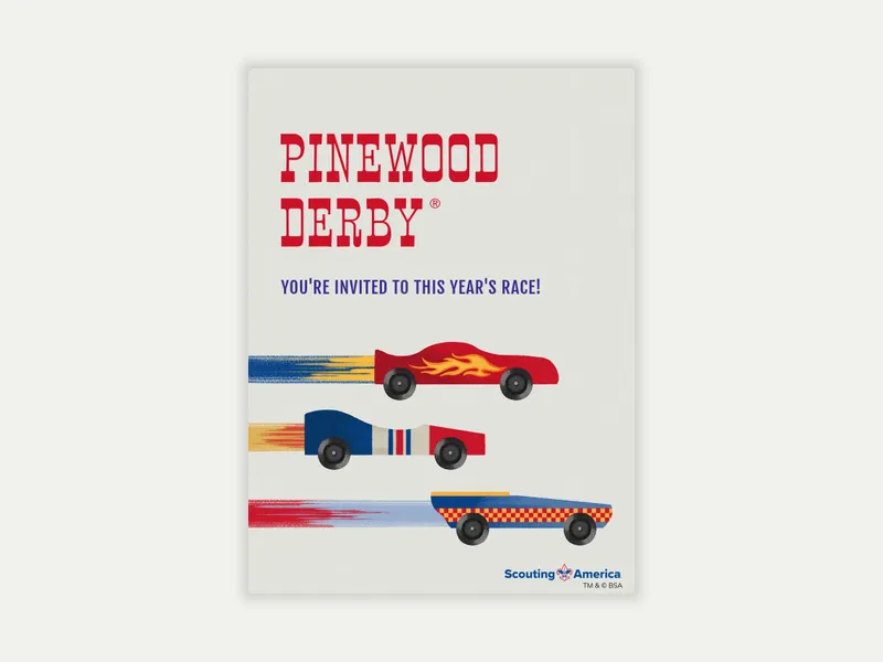 Scouting America: Pinewood Derby - boy_scouts_of_america - Invitation