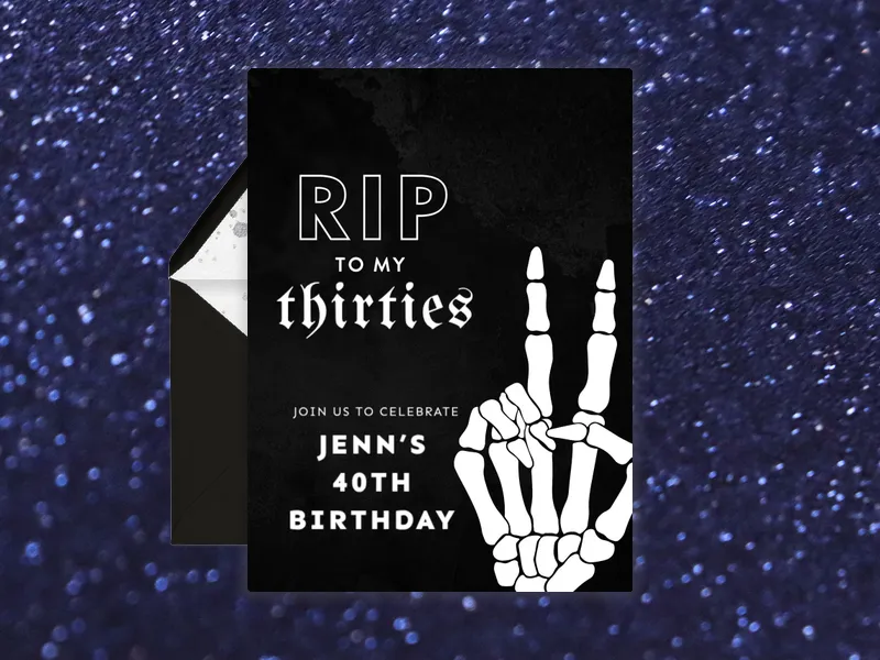 RIP to the Last Decade - 40th_birthday - Invitation