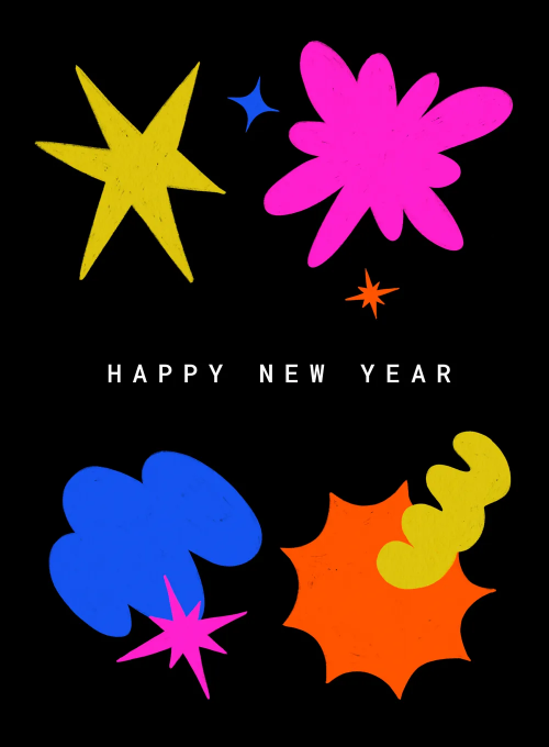Shaping Up to Be an Epic Year - new_years_cards - Card